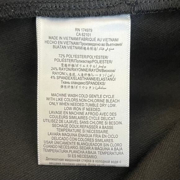 BCBGeneration Black Balletcore Tie Ankle Leggings XXS Ponte Crop Coquette - Picture 11 of 14